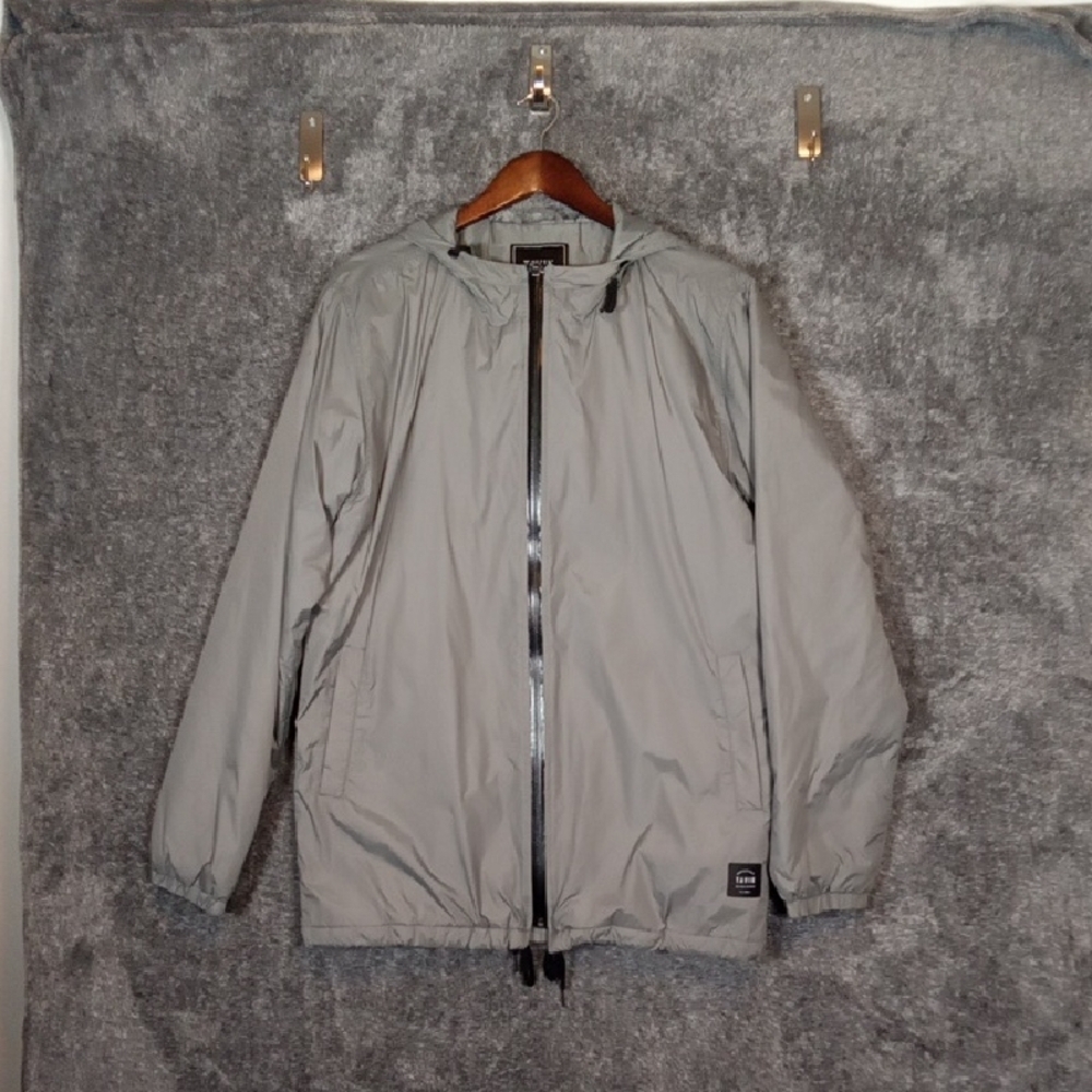 Tavik Long Sleeve Full Zip Mens Jacket Winter Gray Size Medium - Picture 1 of 9